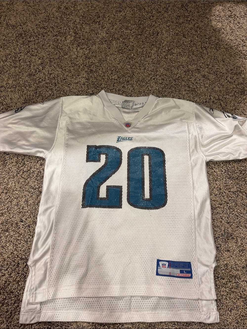 Reebok White Eagles Dawkins Jersey
